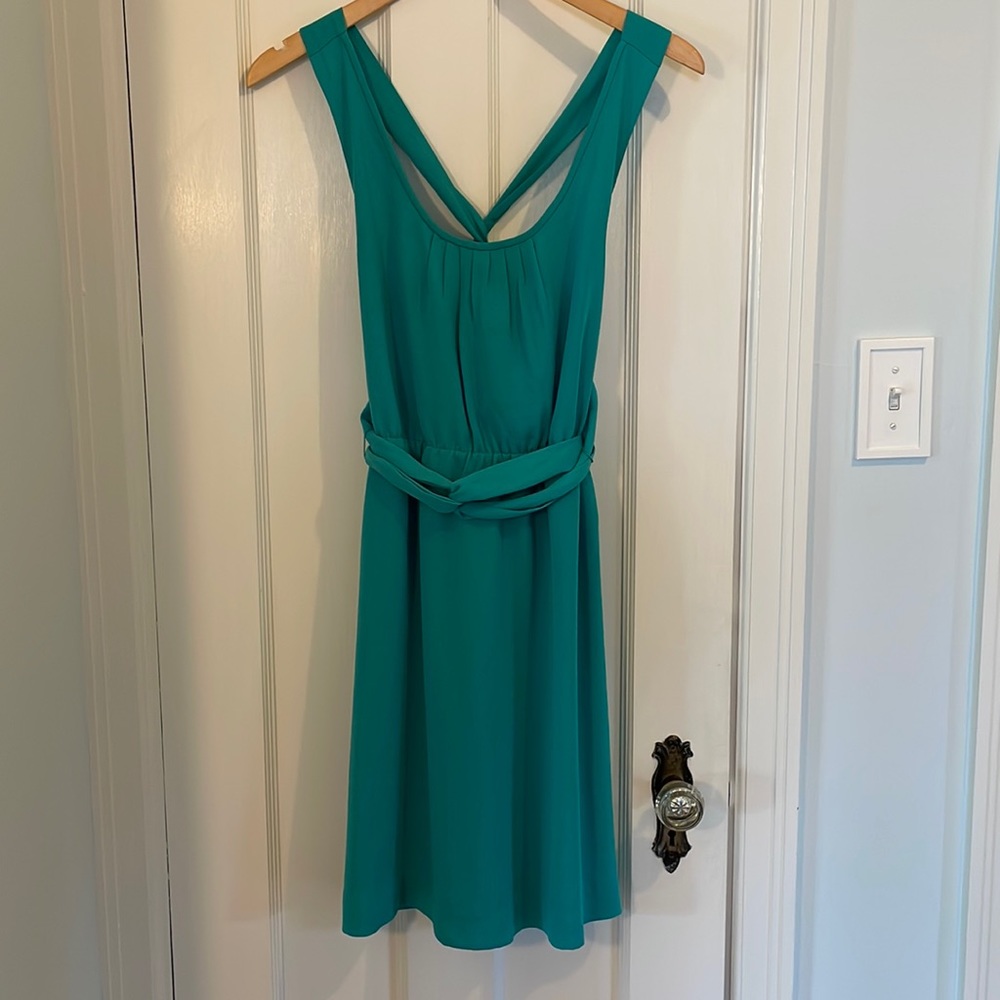 Banana republic Teal cross back dress